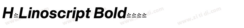 H_Linoscript Bold字体转换